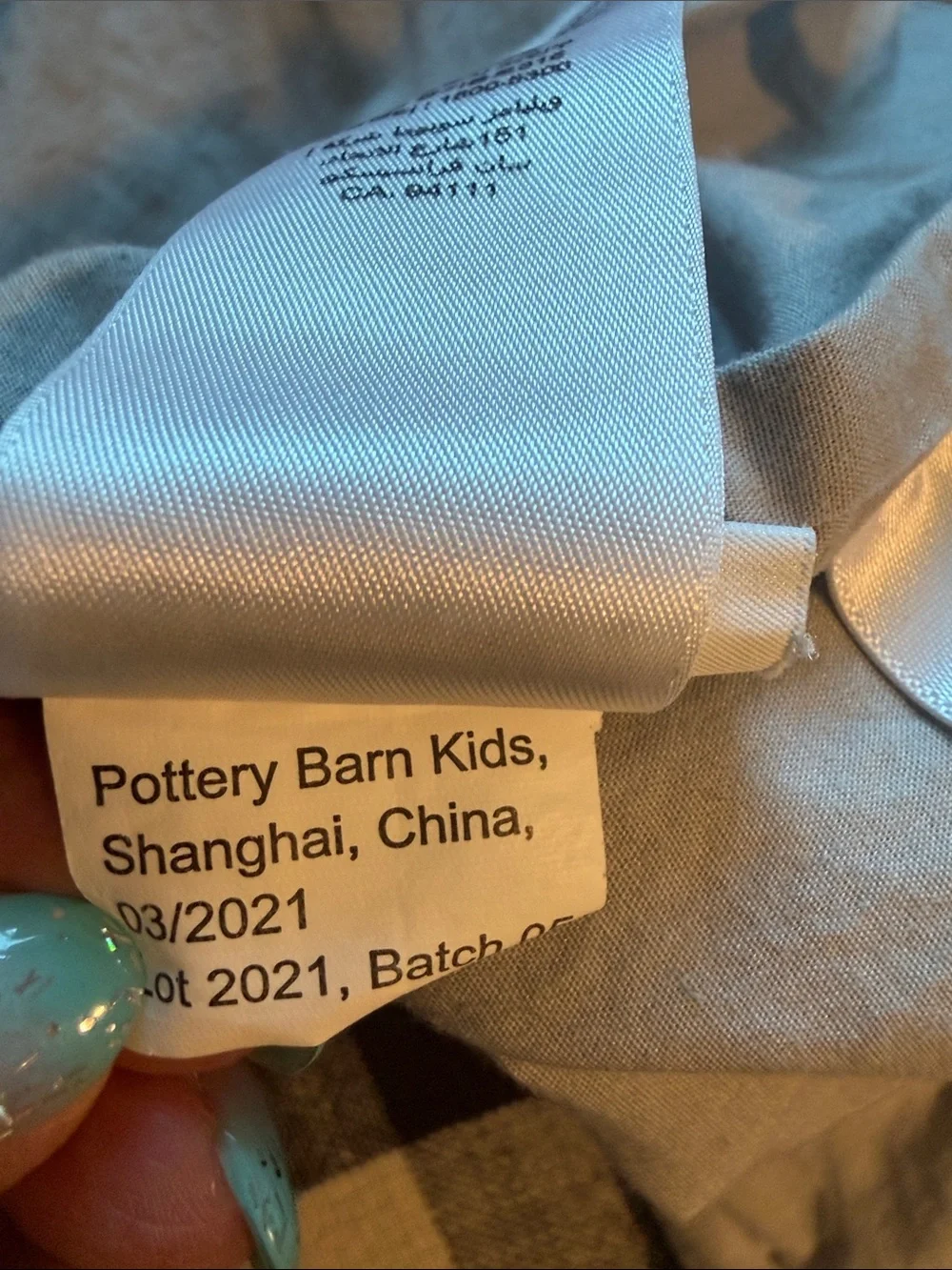 Pottery Barn Kids quilted pillow